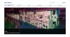 Desktop Screenshot of cpgoptics.com